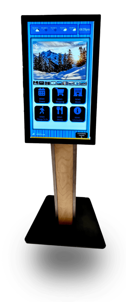 Qwick Tourist kiosk image | Qwick Media Solutions