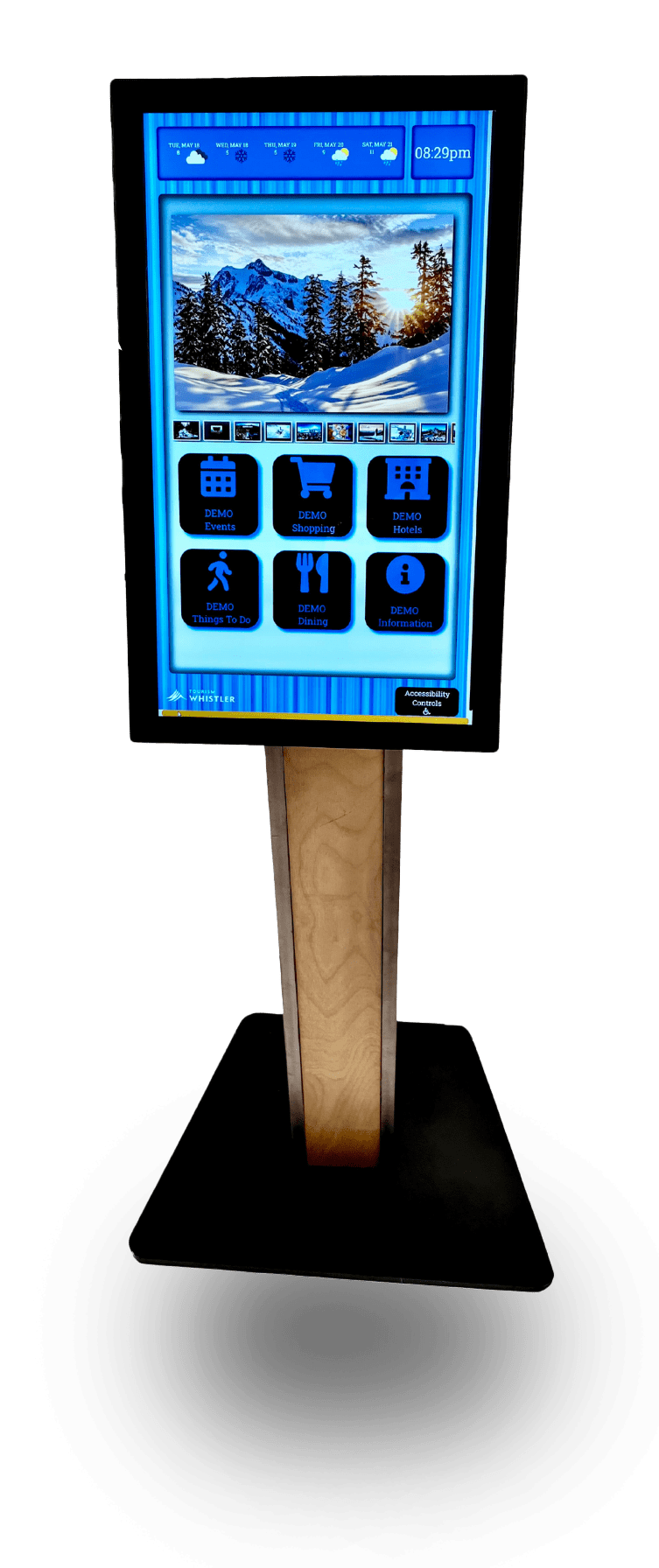 Qwick Tourist kiosk image | Qwick Media Solutions