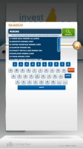 Cambridge software search function | Mall Kiosk