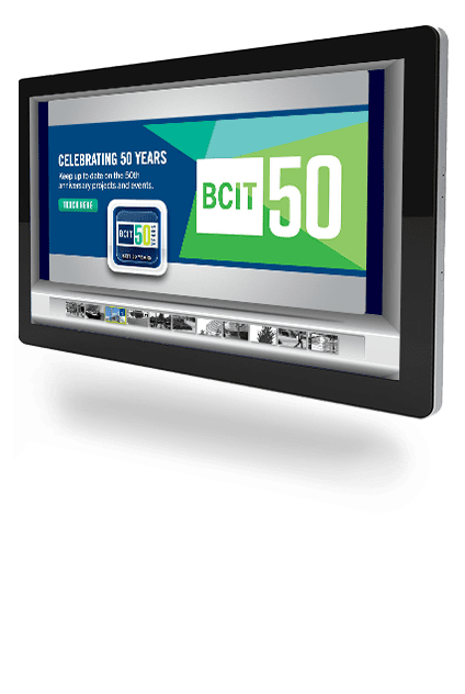 Digital signage hardware long | Qwick Media kiosk solutions